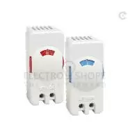 STEGO, SMALL COMPACT THERMOSTAT, STS 011, CONTACT TYPE NO, DIN RAIL MOUNT, 0 TO 60 DegC, 250V/120V AC, IP 20, 01116.0-00