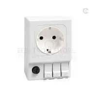 STEGO, ELECTRICAL SOCKET, SD 035, DIN RAIL, 250V AC, 6.3 A, WITH FUSE, GERMANY/RUSSIA STANDARD, IP 20, 03500.0-00