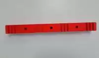 POWERMAT, BUSBAR SUPPORT, 4P, 2RUN, 370mm LENGTH, DMC, RED, 32PNF-307/211