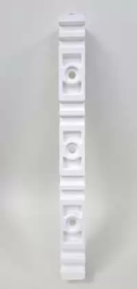 POWERMAT, BUSBAR SUPPORT, 4P, 2RUN, 370MM LENGTH, SMC, WHITE COLOR, HV 306/211-370