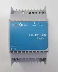 ZIEGLER, POWER SUPPLY, I/P: 115-230V AC, 50/60 Hz, O/P: 12V DC, 3A, ZAU ES1 1203