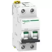 SCHNEIDER ELECTRIC, MCB, Acti9, iC60L, 2P, 10A, 25kA, 380...415V AC, 50/60 Hz, A9F94210
