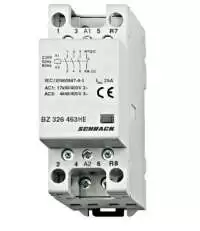 SCHRACK, MODULAR CONTACTOR, 25A, 3NO+1NC, COIL VOLTAGE: 230V AC, 2MW, AMPARO, BZ326463ME