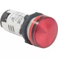 SCHNEIDER ELECTRIC, LED INDICATION LAMP, 110-120V AC, RED, 22 mm, IP 65, XB7EV04GP