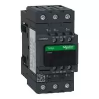 SCHNEIDER ELECTRIC, CONTACTOR, TeSys Deca, 3P, POLE CONTACT 3NO, 65A, AUXILIARY CONTACT 1NO+1NC, COIL VOLTAGE 24V AC, 50/60 Hz, LC1D65AB7