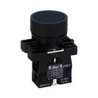 HIMEL, PUSH BUTTON, BLACK, 1NO+1NC, 22mm, IP 40, HLAY5EA25