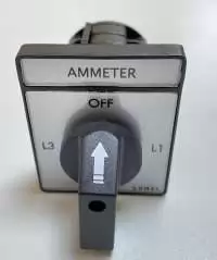 LUMEL AMMETER SELECTOR SWITCH, 4POS, 20A, PKT4 J97TXXXOFA000, LUMEL POLAND