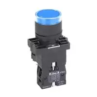 HIMEL,ILLUMINATED PUSH BUTTON, HLAY5, BLUE, CONTACT 1NO, 24V, IP40, HLAY5BW38B1L