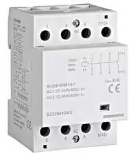 SCHRACK, MODULAR CONTACTOR, 40A, 4 NO, COIL VOLTAGE: 230VAC, DIN RAIL MOUNT, 3MW, AMPARO, BZ326442ME