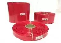 POWERMAT PVC HEAT SHRINKABLE SLEEVE  Thickness 0.17mm , 25mm RED