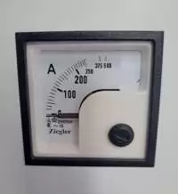 ZIEGLER, ANALOG AMMETER, 48x48mm, 250/5A, x2, 500A, CL 1.5, 90 DEG, EQ48