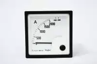 ZIEGLER, AMMETER, 2000/5A x2, 72x72mm, 90DEG, CL-1.5, IP52, EQ72