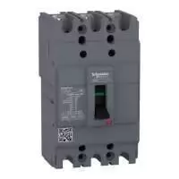 SCHNEIDER ELECTRIC, MCCB, Easypact, EZC100H, 3P, 80A, 10kA, 550V AC, 50/60 Hz, EZC100H3080