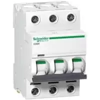 SCHNEIDER ELECTRIC, MCB, Acti9, iC60N, 3P, 16A, 6kA, 440V AC, 50/60 Hz, A9F44316