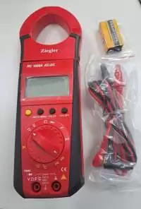 ZIEGLER, CLAMP METER, PARAMETERS MEASURED CURRENT AC, VOLTAGE AC/DC, CAPACITANCE, RESISTANCE, FREQUENCY, CONTINUITY AND TEMPERATURE, RC 1000A