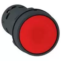 SCHNEIDER ELECTRIC, PUSH BUTTON, RED, 22mm, SPRING RETURN, 1NC, IP65, XB7NA42