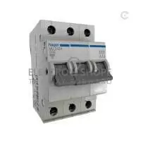 HAGER, MCB, 3P, 400V AC, 6kA, 32A, 50/60 Hz, IP20, MU332A