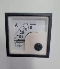 ZIEGLER, ANALOG AMMETER, 48x48mm, 400/5A, x2, 800A, CL 1.5, 90 DEG, EQ48