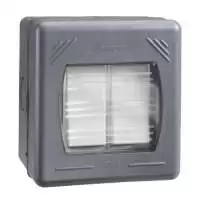 SCHNEIDER ELECTRIC, SWITCH, 2 GANG, 2 WAY, 10AX, 230V AC, IP 55, GWP1622