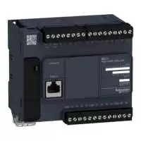 SCHNEIDER ELECTRIC, LOGIC CONTROLLER, MODICON M221, 24 I/O RELAY, 100-240V AC, IP 20, TWDLCAA24DRF, TM221C24R