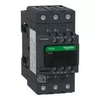 SCHNEIDER ELECTRIC, CONTACTOR, TeSys Deca, 3P, POLE CONTACT 3NO, 40A, AUXILIARY CONTACT 1NO+1NC, COIL VOLTAGE 380V AC, 50/60 Hz, LC1D40AQ7