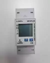 LUMEL, ENERGY METER, 1 PHASE, DIN RAIL MOUNT, DIRECT CONNECTED 100A, VOLTAGE I/P: 230V L-N, SELF POWERED, WITH RS485, 2 PULSE OUTPUTS, OLD NR10, NR10PLUS M0