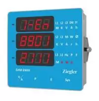 ZIEGLER, DIGITAL ENERGY METER, I/P: CURRENT 1A/5A, I/P: VOLTAGE 290V L-N/500V L-L, AUX. SUPPLY 40-300V AC/DC, IP 50, WITH RS-485, ZAM ENEO  EMD 96 