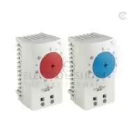STEGO, SMALL COMPACT THERMOSTAT, KTS 111, CONTACT TYPE NO, DIN RAIL MOUNT, 32 TO 140 DegF, 250V/120V AC, IP 20, 11101.9-00