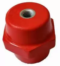 PEX HEXAGONAL INSULATOR 30H, M8, DMC RED MS INSERT,M8X30 PROH-830 