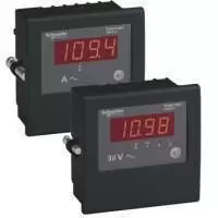 Schneider Electric Digital Ammeter, LED, 1P + N, 50...6000 mA, Current 0...5 A, METSEDM1110