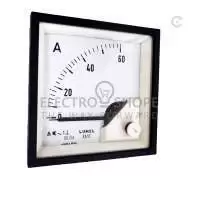 LUMEL, AMMETER, 60/5A AC, 72x72, 90 DEG, CL 1, IP52, EA17N E41400000008