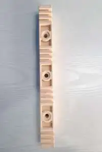 POWERMAT, BUSBAR SUPPORT, 4P, 2RUN, 370MM LENGTH, SMC, IVORY COLOR, 4P-306/211