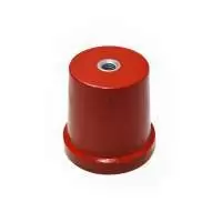 PEX CONICAL INSULATOR 45H, M8, DMC RED MS INSERT, PROC-845