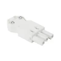 STEGO, FEMALE CONNECTOR, AC POWER INPUT, WHITE COLOR, VDE+UL APPROVAL, 264091