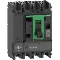 SCHNEIDER ELECTRIC, MCCB, NSX400F, 4P, 400A, 36kA, 415V AC, 50/60 Hz, IP 40, LV432677, C40F42D400
