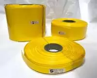 POWERMAT PVC HEAT SHRINKABLE SLEEVE  Thickness 0.17mm , 20mm YELLOW