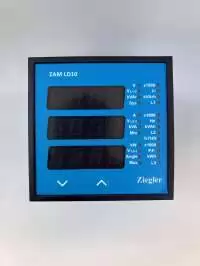 ZIEGLER, DIGITAL MULTIFUNCTION METER, 3 PHASE, I/P: 100-600V L-L, 1A/5A, 50/60 Hz, AUX. SUPPLY: 60-300V AC/DC, ZAM LD10