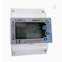 LUMEL, 1 AND 3 PHASE ENERGY METER WITH MID, 100 A DIRECT CONNECTED, DIN-RAIL, IP51, NMID30-2