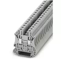 PHOENIX CONTACT, UT 6 - FEED THROUGH TERMINAL, CONNECTION METHOD: SCREW CONNECTION, RATED CROSS SECTION: 6mm2, COLOR: GREY, 3044131