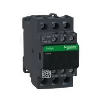 SCHNEIDER ELECTRIC, CONTACTOR, TeSys Deca, 3P, POLE CONTACT 3NO, 32A, AUXILIARY CONTACT 1NO+1NC, COIL VOLTAGE 110V DC, LC1D32FD