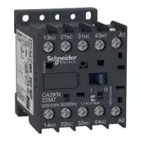 SCHNEIDER ELECTRIC, CONTROL RELAY, TeSys CAK, 4P, 2NO+2NC, 10A, COIL VOLTAGE 220...230V AC, 50/60 Hz, CA2KN22M7