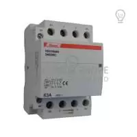 HIMEL, MODULAR CONTACTOR, 4P, 63A, 230V AC, 50/60 Hz, 2NO+2NC, HDCH8S63422