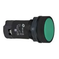 SCHNEIDER ELECTRIC, PUSH BUTTON, 1NO CONTACT, 22mm, GREEN COLOR, SPRING RETURN, XB7EA31P