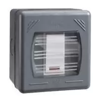 SCHNEIDER ELECTRIC, EXCLUSIVE, 2P, SWITCH WITH INDICATOR LAMP, 1 GANG, 20AX, 230V AC, IP 20, GWP2011