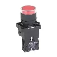 HIMEL, ILLUMINATED PUSH BUTTON, HLAY5, RED, CONTACT 1 NC, 24V, IP40, HLAY5BW34B2L