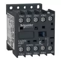 SCHNEIDER ELECTRIC, CONTROL RELAY, TeSys Deca, 4P, 4NO, 10A, COIL VOLTAGE 48V AC, 50/60 Hz, CA2KN40E7