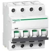 SCHNEIDER ELECTRIC, MCB, Acti9, iC60N, 4P, 16A, 6kA, 440V AC, 50/60 Hz, A9F44416