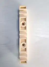 POWERMAT, BUSBAR SUPPORT, 3P, 2RUN, 270MM LENGTH, SMC, IVORY COLOR, 3P-206/211