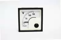 ZIEGLER ANALOGUE MOVING COIL DC VOLTMETER, 96x96, IP0-300VDC, Scale0-300VDC, Class1.5, 90Deg, PQ96