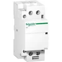 SCHNEIDER ELECTRIC, MODULAR CONTACTOR, TeSys GC, DIN RAIL MOUNT, 2P, 40A, 2NO, COIL VOLTAGE 220...240V AC 50 Hz, IP 40, GC4020M6